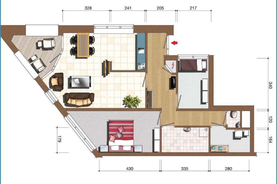 Bouwkundige illustraties 2 bouwkundige plattegrond